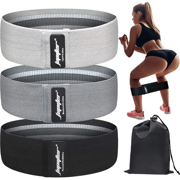Resistance Bands for and , Exercise Bands Booty Bands Bands Wide Workout Bands for Squat Glute (Set of 3)