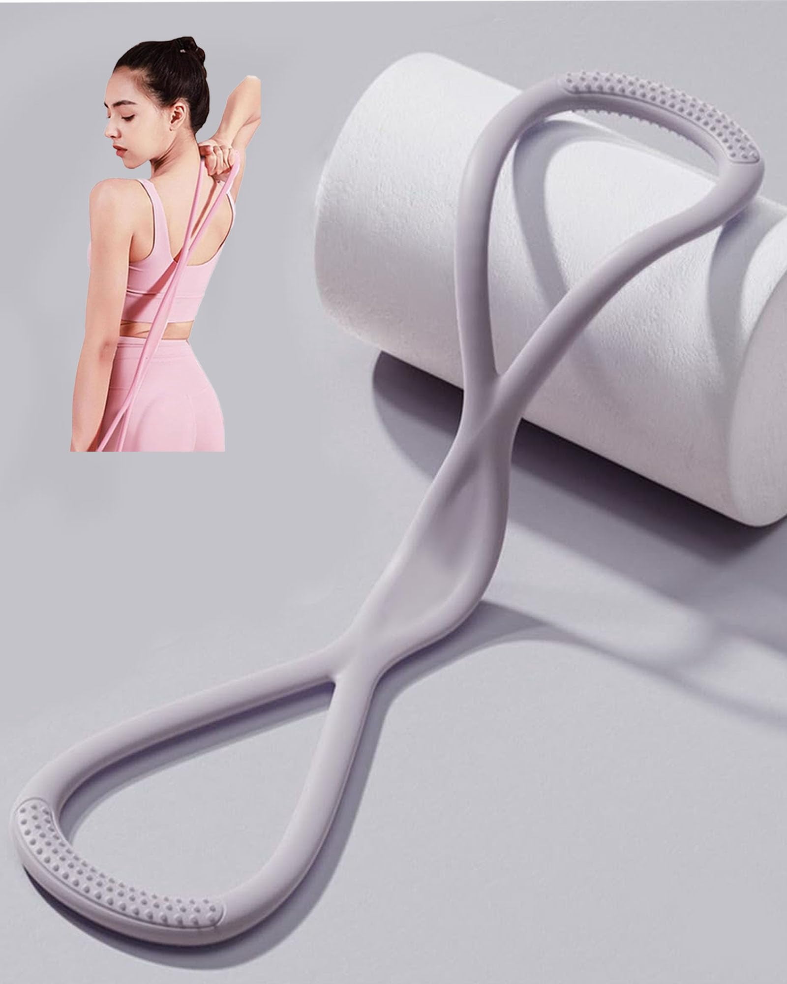 Resistance Bands with Handles,Figure 8 Resistance Band Elastic Fitness Bands Exercise Band for Home Yoga Gym Workout