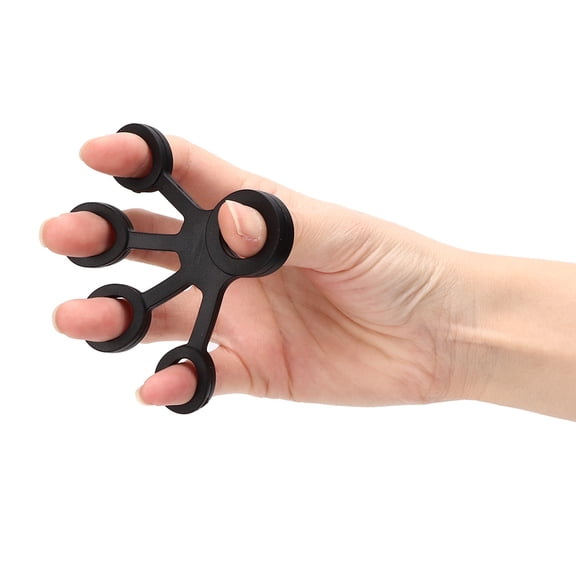 Resistance Belt Finger Trainer, Finger Stretcher,  Expander For Home Office For Exercise Hand Rehabilitation After Injury Finger Strength Black