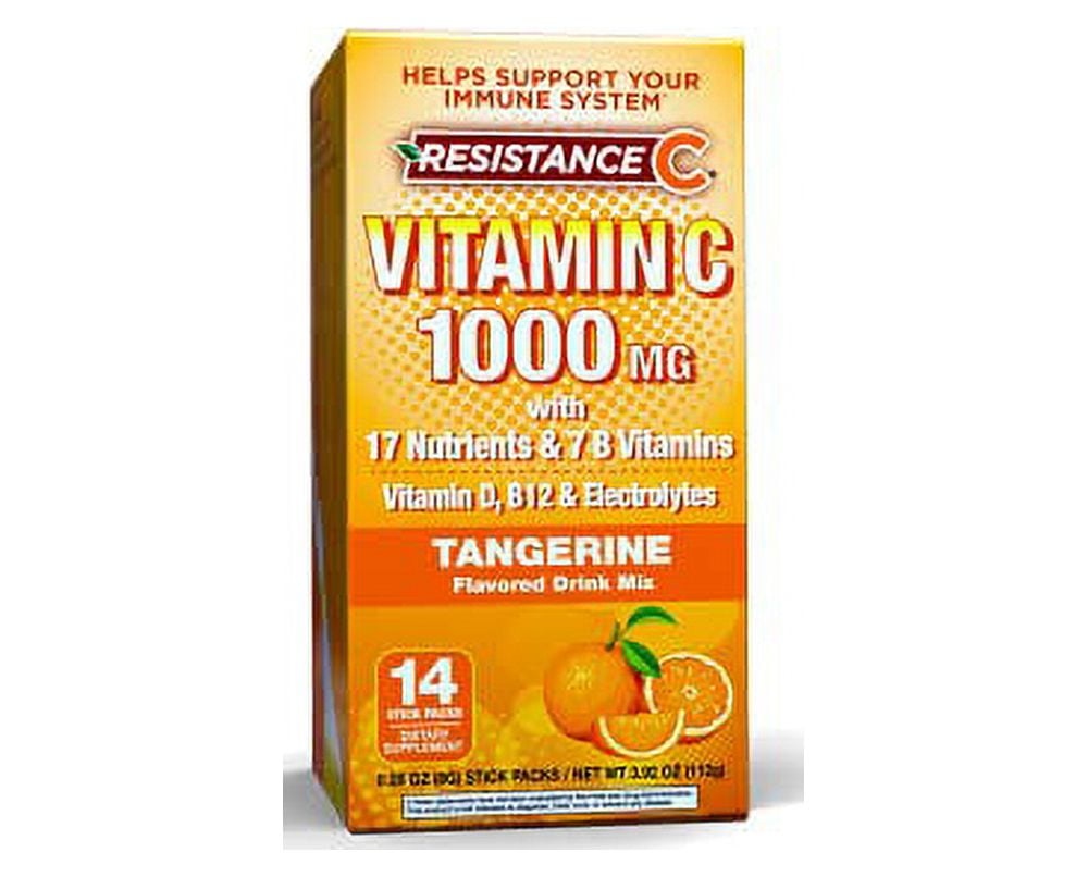 Resistance C Vitamin C Stick Packs, 16 Nutrients & 7 BVitamins, Help