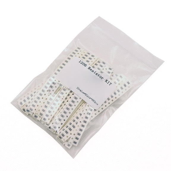 Resistance Component Package Sample Package 1206 SMT Resistor Set 33 Types Each 20 Pieces 660pcs Total about 1% Error