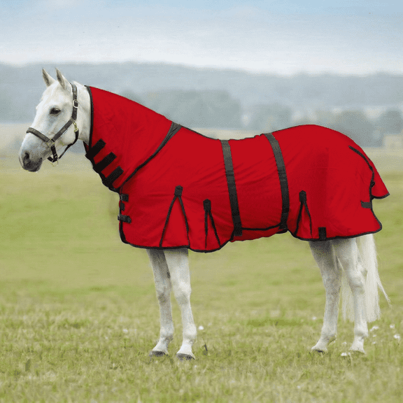 Resistance Horse Fly Sheet – Lightweight Breathable Mesh Summer Sheet with Full Neck & Belly Band, UV Bug Protection Combo Cover – Sizes 68 to 118