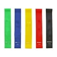 thumbnail image 1 of Resistance Exercise Loop Bands Set with Instruction Guide and Carry Bag - Set of 5 Fitness Elastic Bands for Working Out, Exercise,Gym,Training, 1 of 8