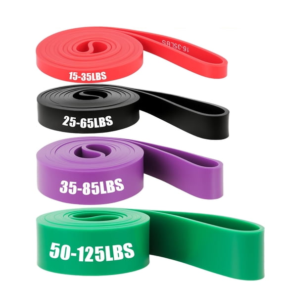 Resistance Fitness Bands 15-125 lbs, Heavy-Duty Pull-Up Assist Bands Ideal for Gyms, Yoga, Physical Therapy, Bench Press Training Enhance Mobility and Strength
