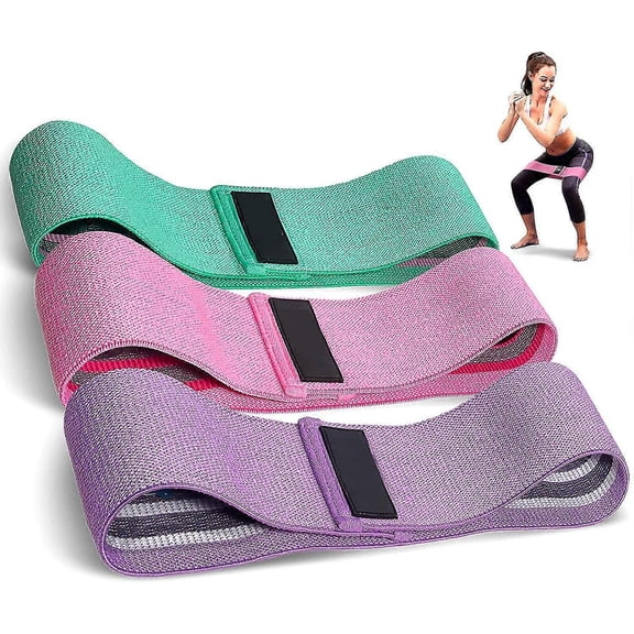 Resistance Hip Bands, Fitness Bands Set, Yoga Belt In 3 Tensile Strengths, Training Band, Yoga Band, Resistance And Support For Leg Training, Strength