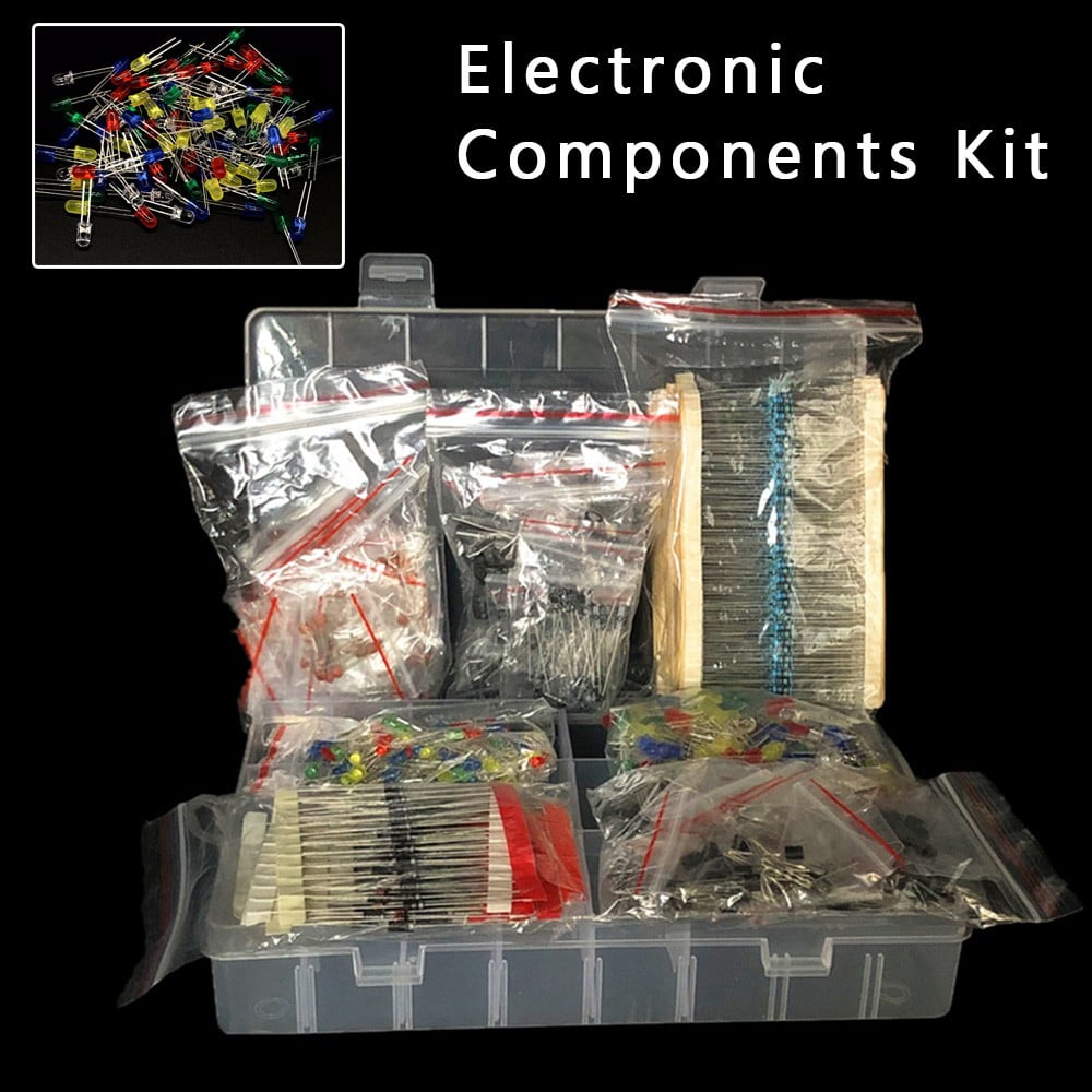 Resistance Leds Diodes Electrolytic Capacitor Transistor Electronic DIY ...