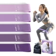 thumbnail image 1 of Resistance Loop Exercise Bands Exercise Bands for Home Fitness, Stretching, Strength Training, Physical Therapy,Elastic Workout Bands for Women Men Kids, Set of 5, 1 of 5