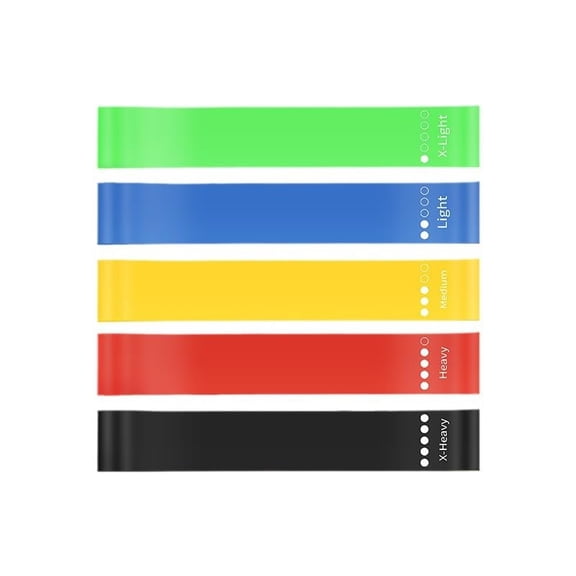 Resistance Loop Exercise Bands Exercise Bands for Home Fitness, Stretching, Strength Training, Physical Therapy,Elastic Workout Bands for Women Men Kids Set of 5