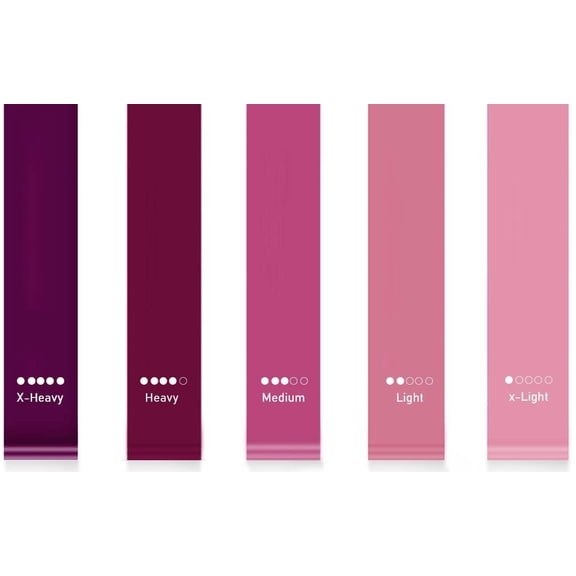 Resistance Loop Exercise Bands for Working Out, Fitness Elastic Bands, Workout Bands for Home Gym, Stretching, Yoga, Pilates (5pcs Set)