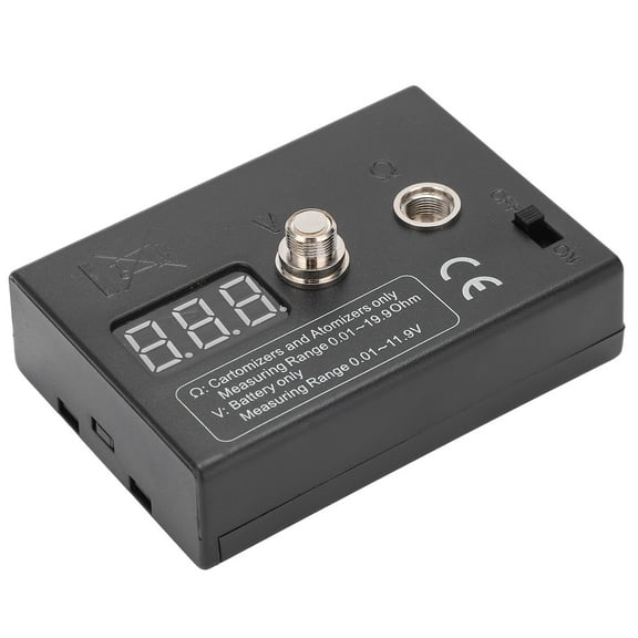 Resistance OHM Meter Measuring Reader Coil Tester Wire DIY Tool for Atomizer 3V 0.01-20