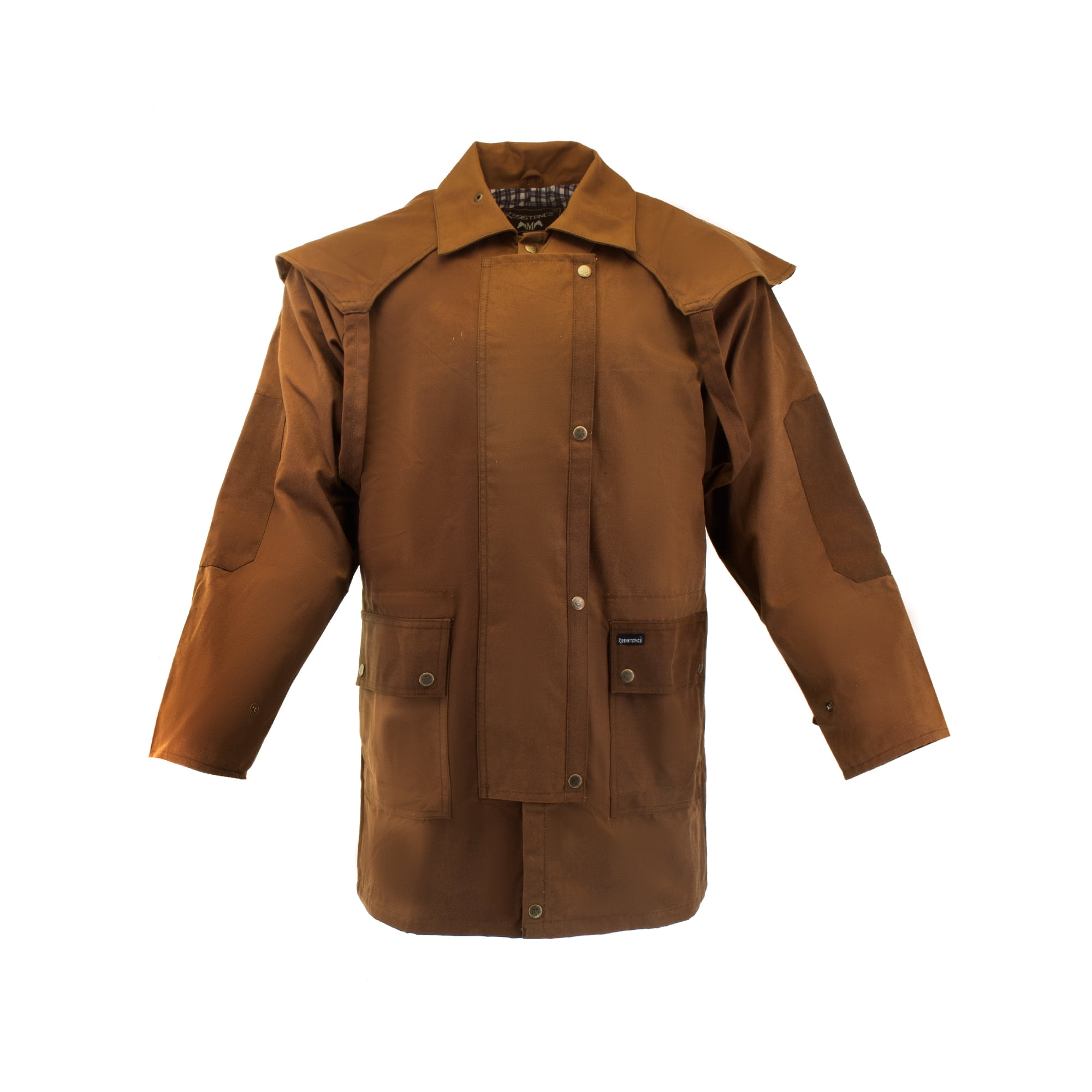 Resistance Oilskin Cotton Western Short Duster Jacket | Waterproof  Breathable Long Sleeves 3/4 Length Duster Coat
