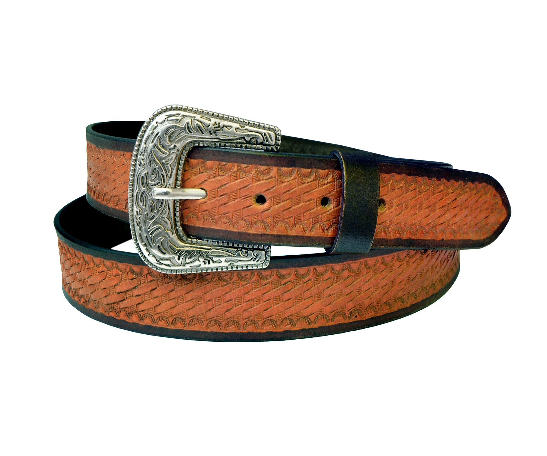 Resistance Premium Leather Western Cowboy Belts No Buckle Stylish and