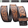 thumbnail image 1 of Western Leather Belt Without Buckle – Hand-Tooled Full-Grain Cowboy Belt Strap for Men’s & Women’s Casual Wear, Plus Sizes Available, 1 of 6