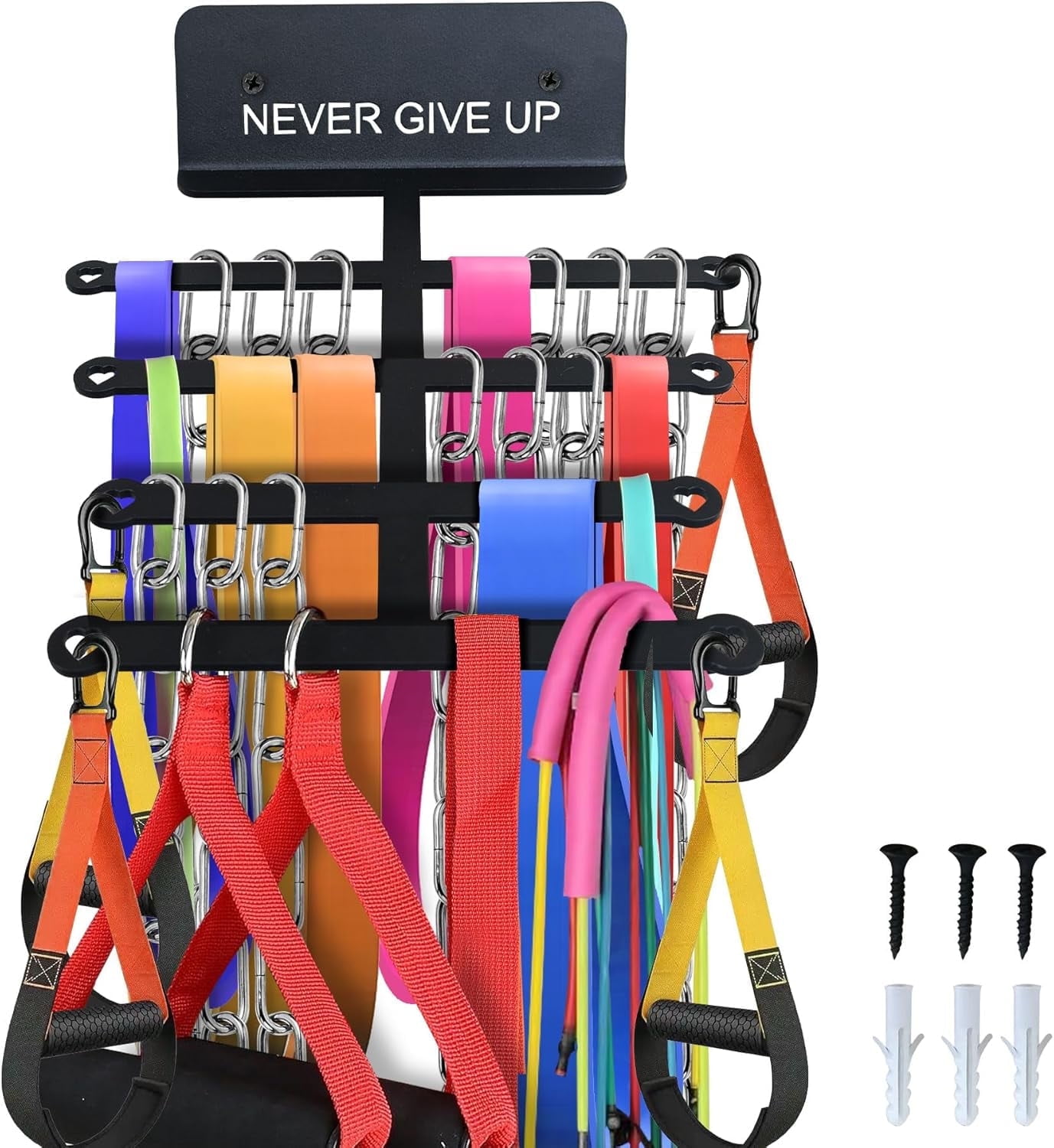 Resistance Rack Band Storage Hanger Gym Equipment Organizer Pull Up ...