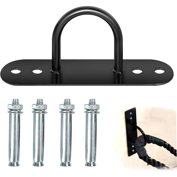 Resistance Trainer Wall Mount For Indoor Outdoor Workout, Strong Stainless Steel, Suspension Trainer Anchor, Yoga Swing Brackets, Heavy Duty Anchor Bracket, Quick Installation Or