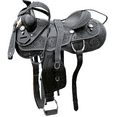 thumbnail image 1 of Resistance Western Horse Pleasure Saddle - Genuine Leather 15" 16" 17" 18" - Free Tack Set, 1 of 5