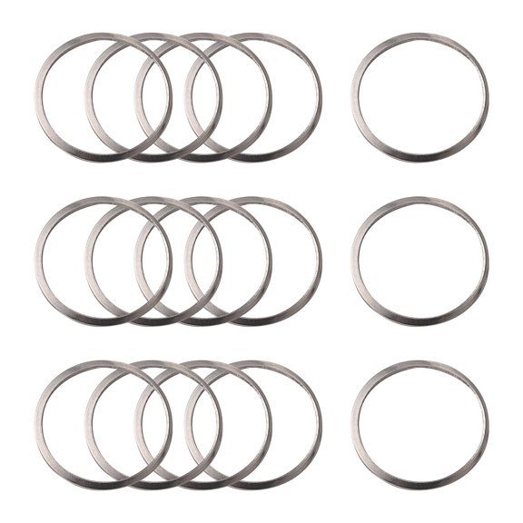 Resistant 201 Stainless Steel Linking Rings Ring Stainless Steel Color 25x1~1.2mm Inner Diameter: 22mm