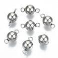 thumbnail image 1 of Resistant 201 Stainless Steel Links Connectors Round Stainless Steel color 14.5x7.5mm Hole: 2mm, 1 of 2