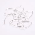 thumbnail image 1 of Resistant 304 Stainless Steel Hook Earrings with Horizontal Loop Stainless Steel color 41x22x0.8mm Hole: 2.3mm, 1 of 2