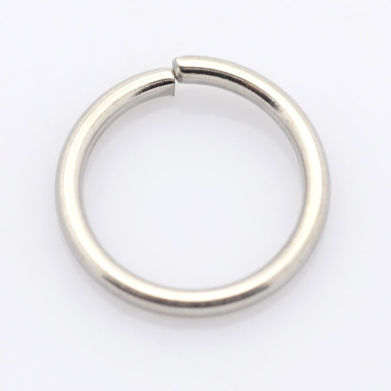 Resistant 304 Stainless Steel Open Jump Rings Round Stainless Steel Color 20 Gauge 7x0.8mm Inner Diameter: 5.4mm