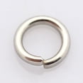 thumbnail image 1 of Resistant 304 Stainless Steel Open Jump Rings Stainless Steel color 18 Gauge 8x1mm Inner Diameter: 6mm 360pcs/50g, 1 of 1