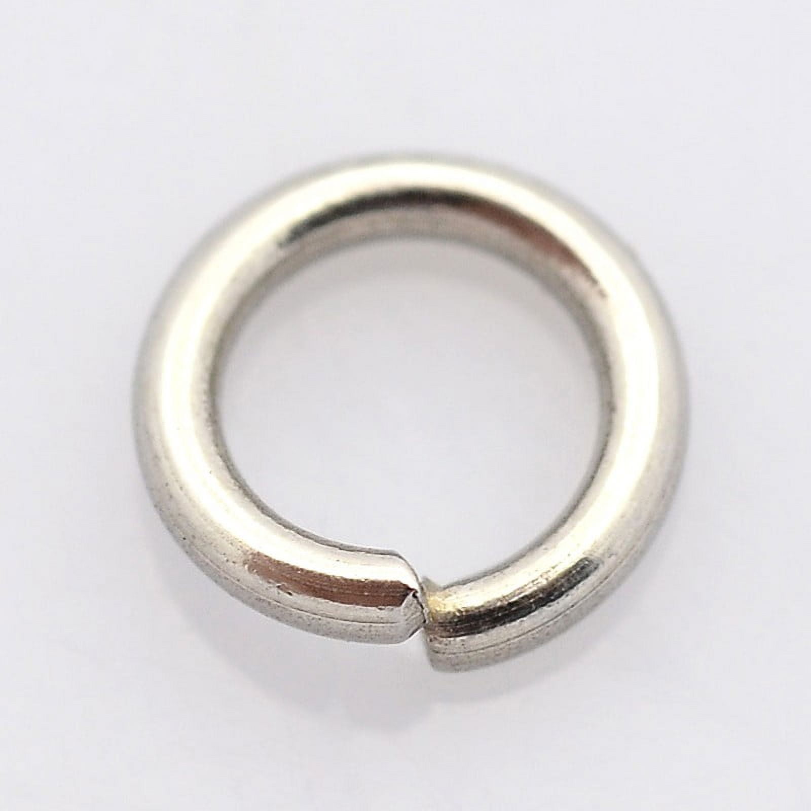Resistant 304 Stainless Steel Open Jump Rings Stainless Steel color 4x1mm 18 Gauge Inner Diameter: 2mm