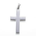 thumbnail image 1 of Resistant 304 Stainless Steel Pendants Latin Stainless Steel color 36.5x22x1mm Hole: 4x7mm, 1 of 2