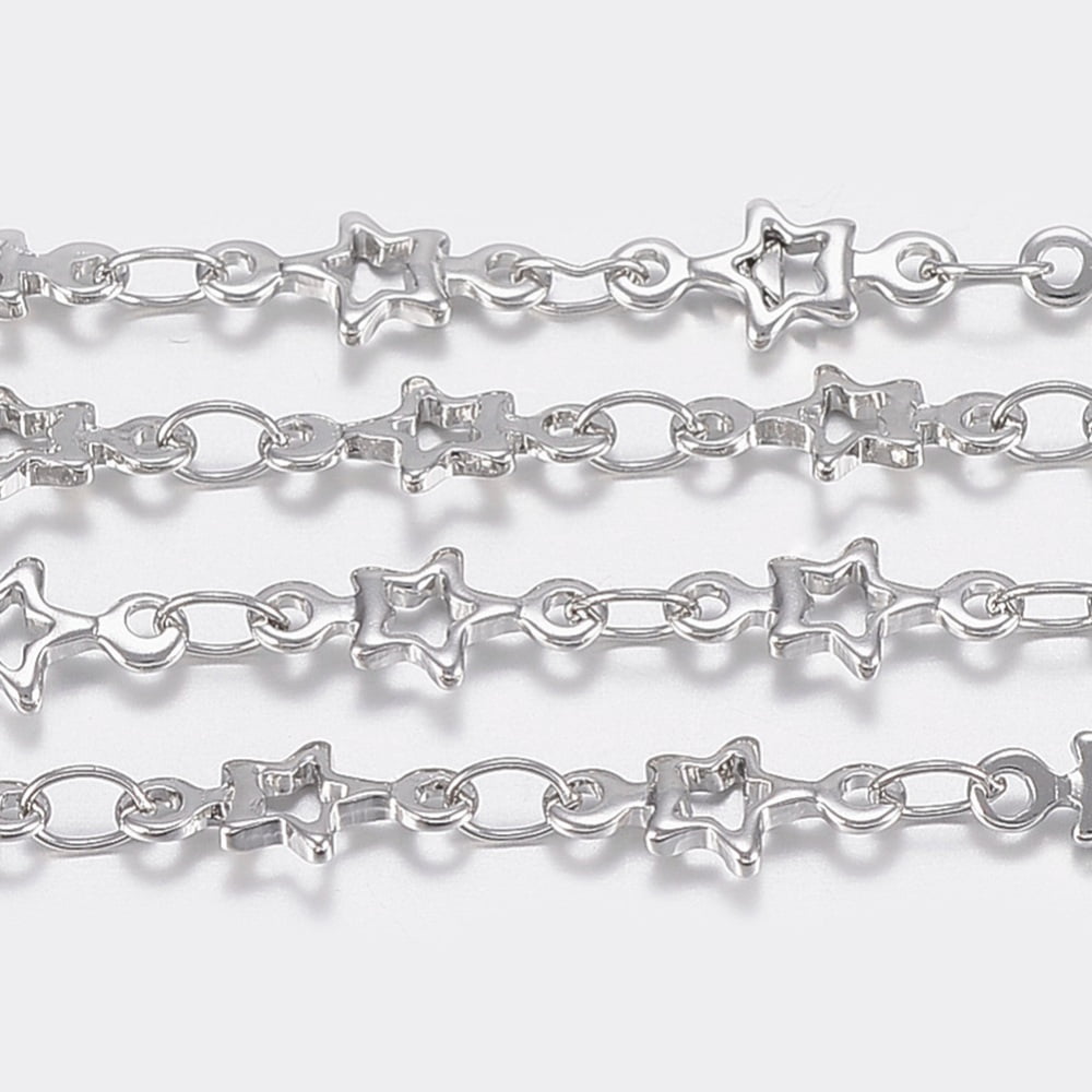 Resistant 304 Stainless Steel link Chains with Spool Star Soldered ...