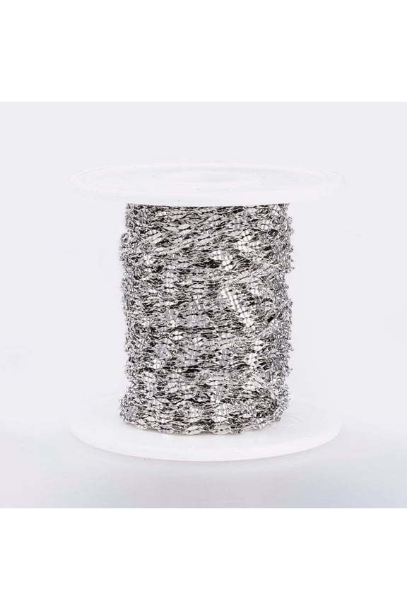 Resistant Handmade 304 Stainless Steel Chains Soldered with Spool Stainless Steel color 4.5x2x0.4mm 65.61 Feet(20m)/roll