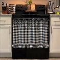 thumbnail image 1 of Resistant Oven Skirt – Farmhouse Tie-Top Curtain for Oven, Dishwasher & Washing Machine | Easy Install Clutter Hider, 1 of 7