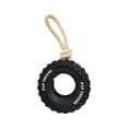thumbnail image 1 of Resistant Rubber Dog Toy With Rope Tire Treat Holder For Aggressive Chewers And Playtimes, 1 of 8