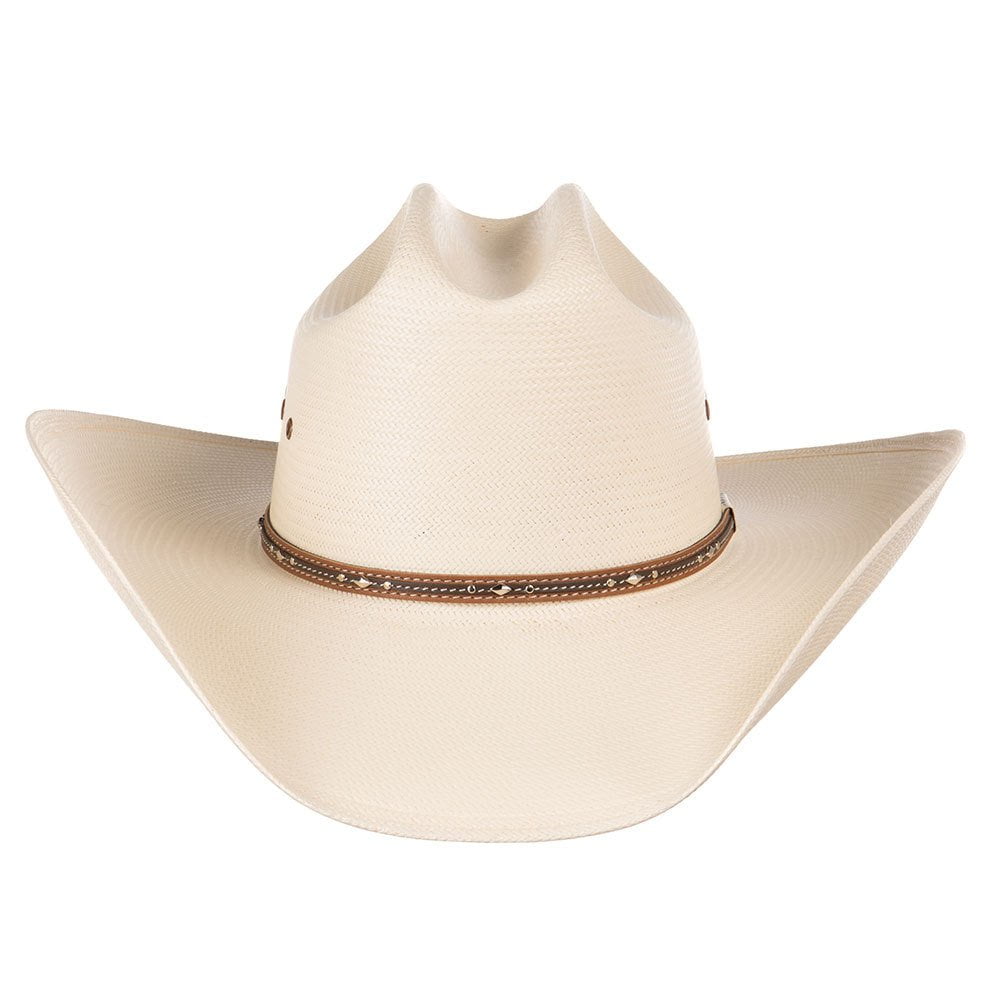 Resistol Mens 10X George Strait Kingman 4 1/4` Brim Straw Cowboy Hat 73/8  Natural 