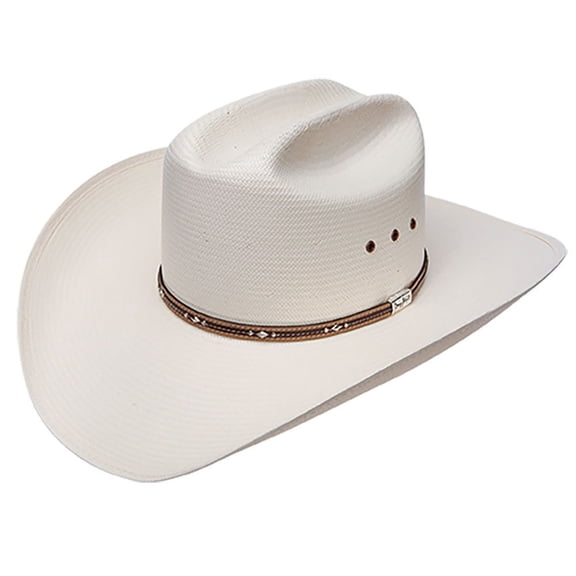 Resistol Mens  10X George Strait Kingman T 3 1/2 Brim Straw Hat 67/8 Ivory