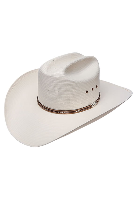 Mens 10X George Strait Kingman T 3 1/2 Brim Straw Hat 71/8 Ivory