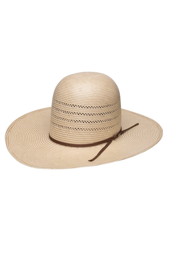 Mens 20X 4 Corners Open Crown 41/4in Hat 67/8 Beige