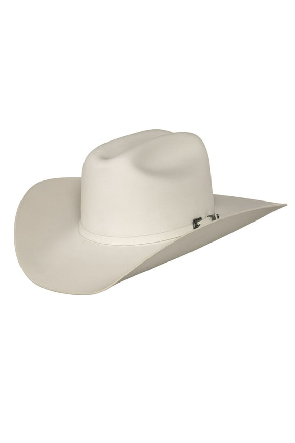 Mens 4X Pageant/Queen 4in Brim Felt Hat 7 3/8 White