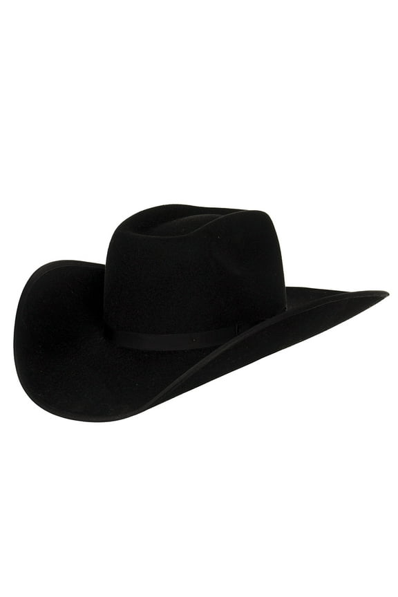 Mens 4X Tuff Hedeman Holt B  Felt Cowboy Hat 7 5/8 Black