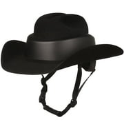 Resistol Mens Ride Safe  Felt Helmet Hat 4-1/4` XS Black