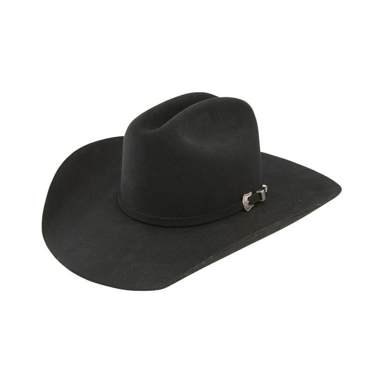 Resistol Unisex Challenger 5X Felt Cowboy Hat Black 6 3 4 Walmart