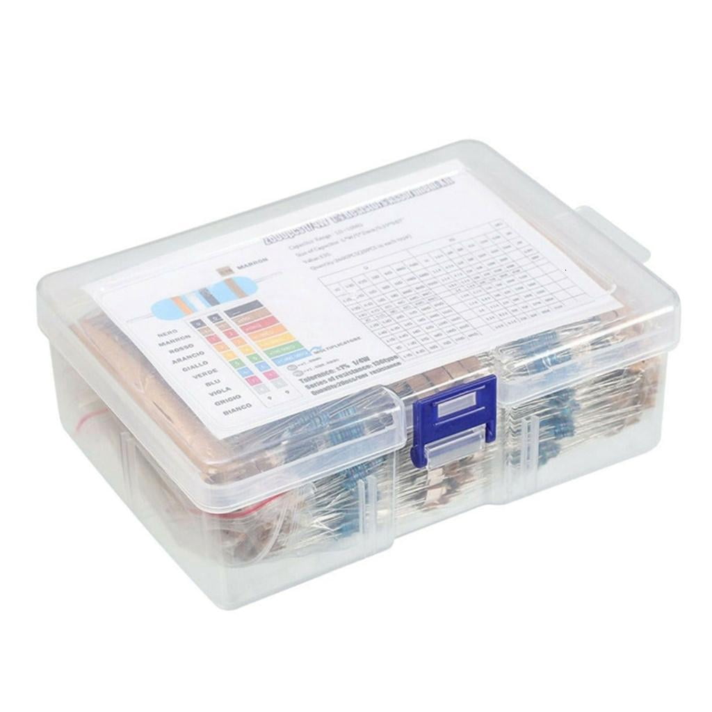 Resistor Assortment Set 1/8W Film Resistor 130 Value Resistance Set ...