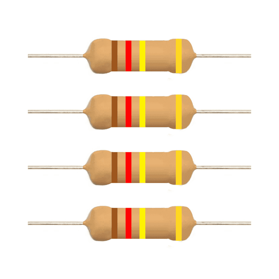 E5-Electronics Carbon Film Resistors 120k Ohm 1/2 Watt 20 Count