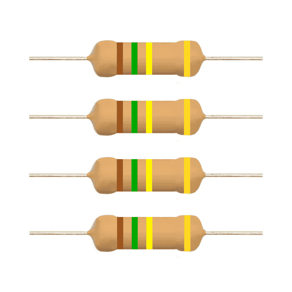 E5-Electronics 150k Ohm Resistors 1/2 Watt 5% 20 Pieces