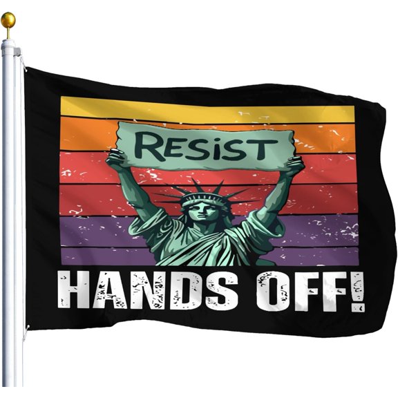 Resists Handss Off Protests Vintage We The Peopless American Flag Flag For Dorm