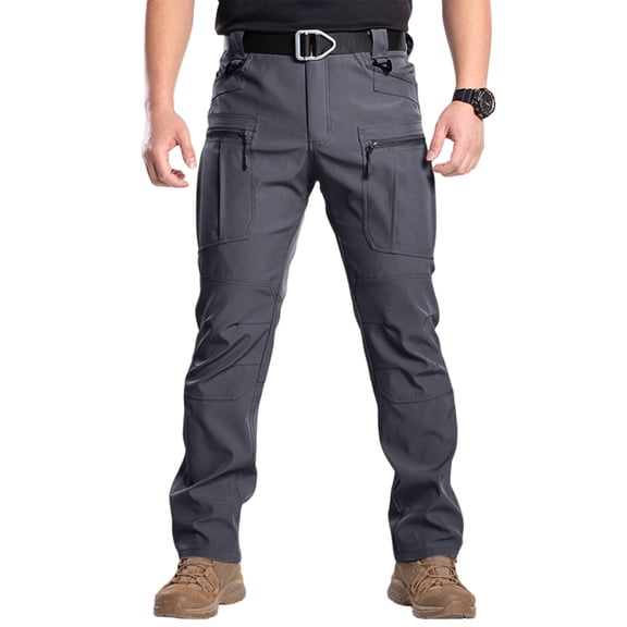 Resivox Cargo Pants for Men Work Waterproof Tactical Hiking Pants Outdoor Water Resistant Quick Dry Construction Multi Pockets Gray XL