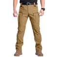 thumbnail image 1 of Resivox Cargo Work Pants for Men Ripstop Waterproof Cargo Pants Stretch Multi Pockets Construction Comfy Fit Hiking Pant Earthy Yellow 2XL, 1 of 10