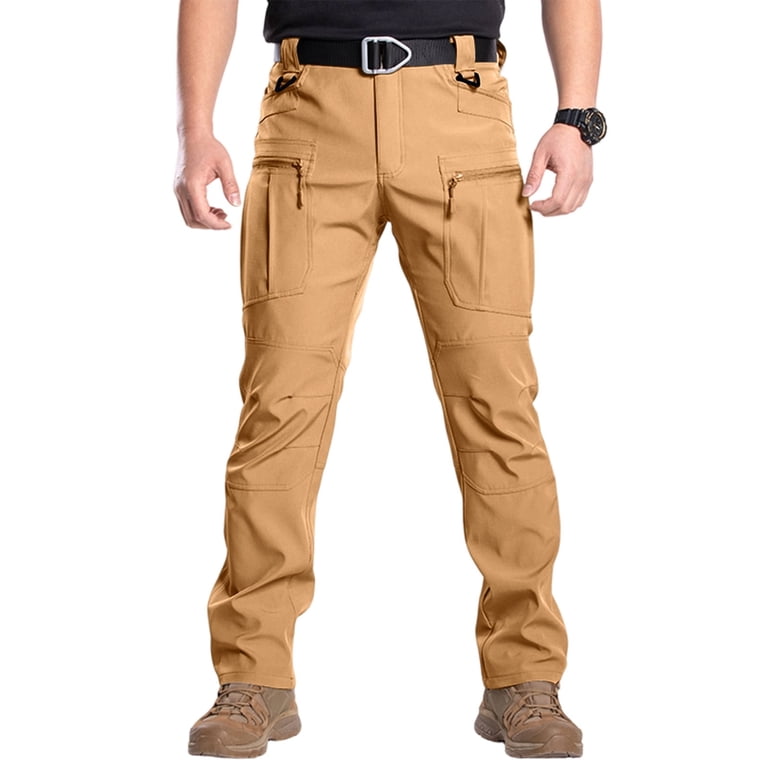 Resivox Men's Hiking Pants 6 Pockets,Water Resistant Ripstop