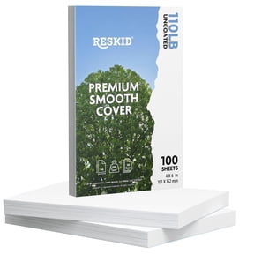 Reskid 100 Pack of 5x7 Thick Heavyweight Index Cards on 110lb Card Stock - Perfect for Note-Taking, Studying, and Organization - Ideal for Classrooms, Office, and Home Use (5x7)