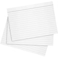 thumbnail image 1 of Reskid 100 Pack Thick Heavyweight Index Cards on 110lb Card Stock - 300gsm - College Ruled Lined Note Cards - for Note-Taking, Studying, Flashcards - Classroom, Office, Home Use (4x6, Inches), 1 of 4