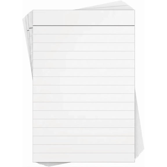 Reskid 100 Pack Thick Heavyweight Vertical Index Cards on 110lb Card Stock - 300gsm - College Ruled Lined Note Cards - for Note-Taking, Studying, Flashcards (3x5, Inches)