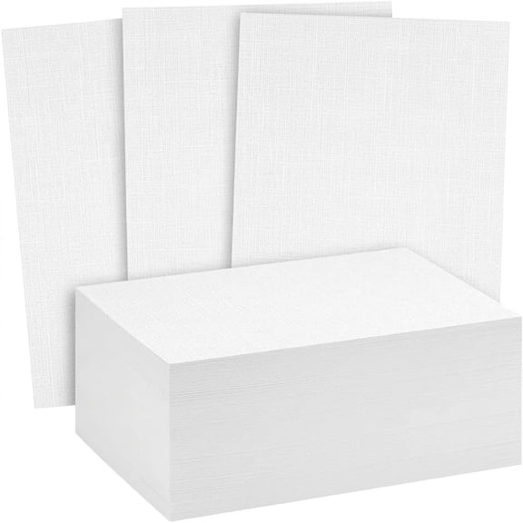 Reskid 80lb White Square Cardstock - 100pk Heavyweight Thick Paper for Invitations, Crafts, & Photos - Smooth Finish Cover Stock (5x5, Inches)